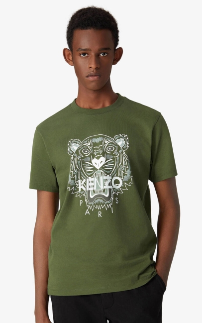 Kenzo Men Tiger T-shirt Dark Khaki